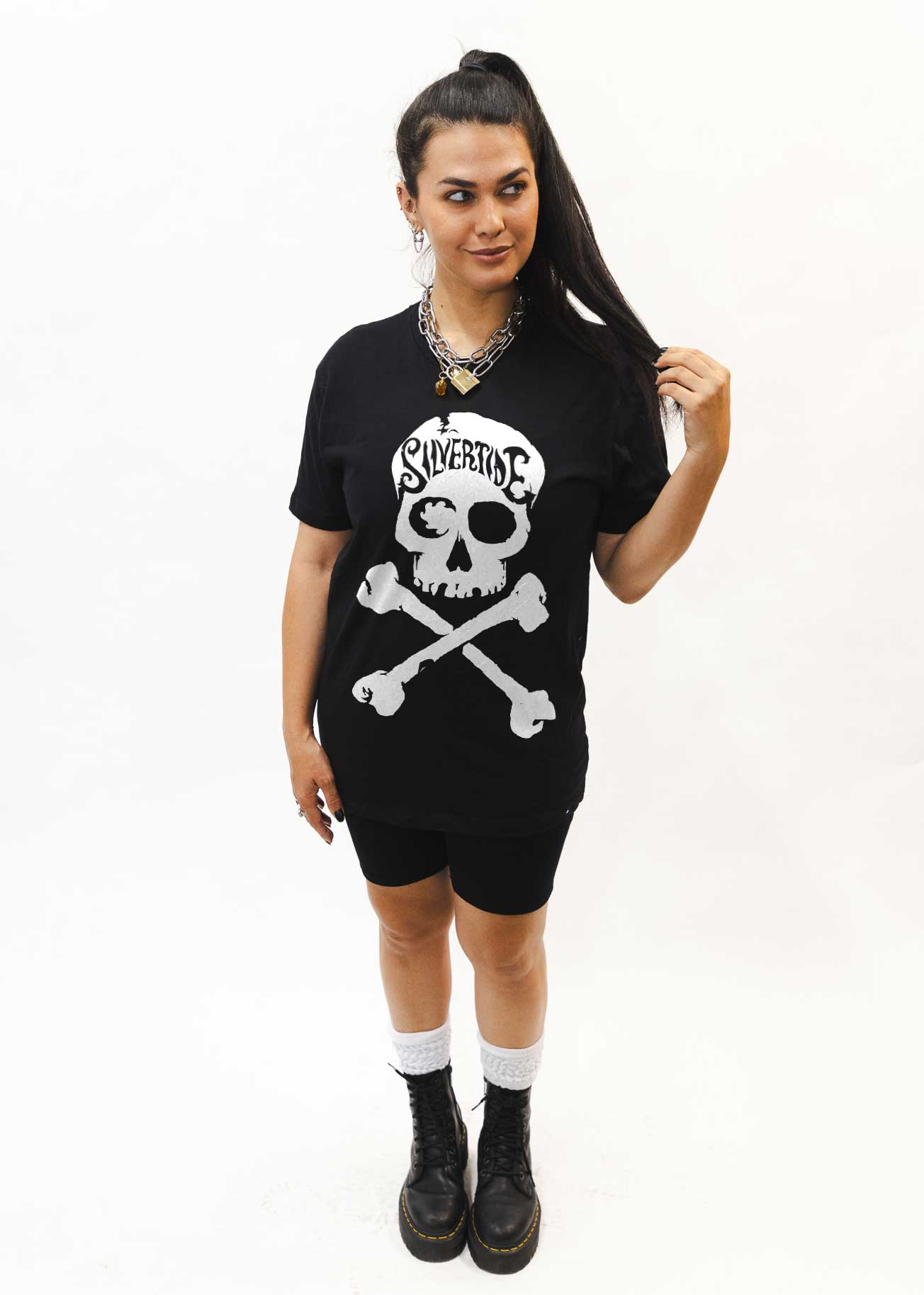 Silvertide Skull Black Unisex Shirt